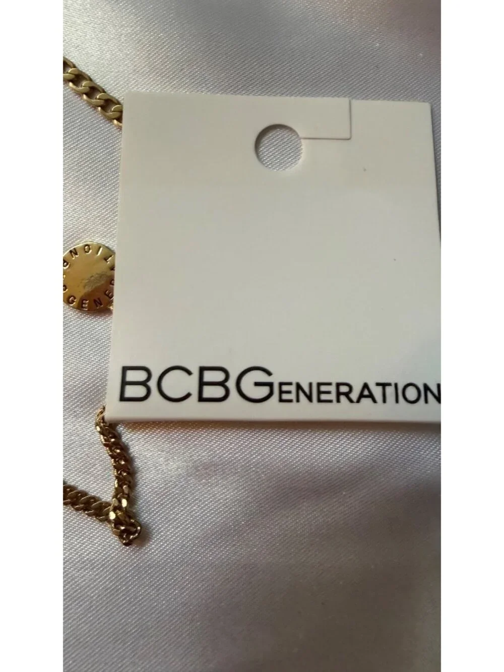 BCBGGeneration Gold-Tone Charm Necklace With Crystal Accents & 